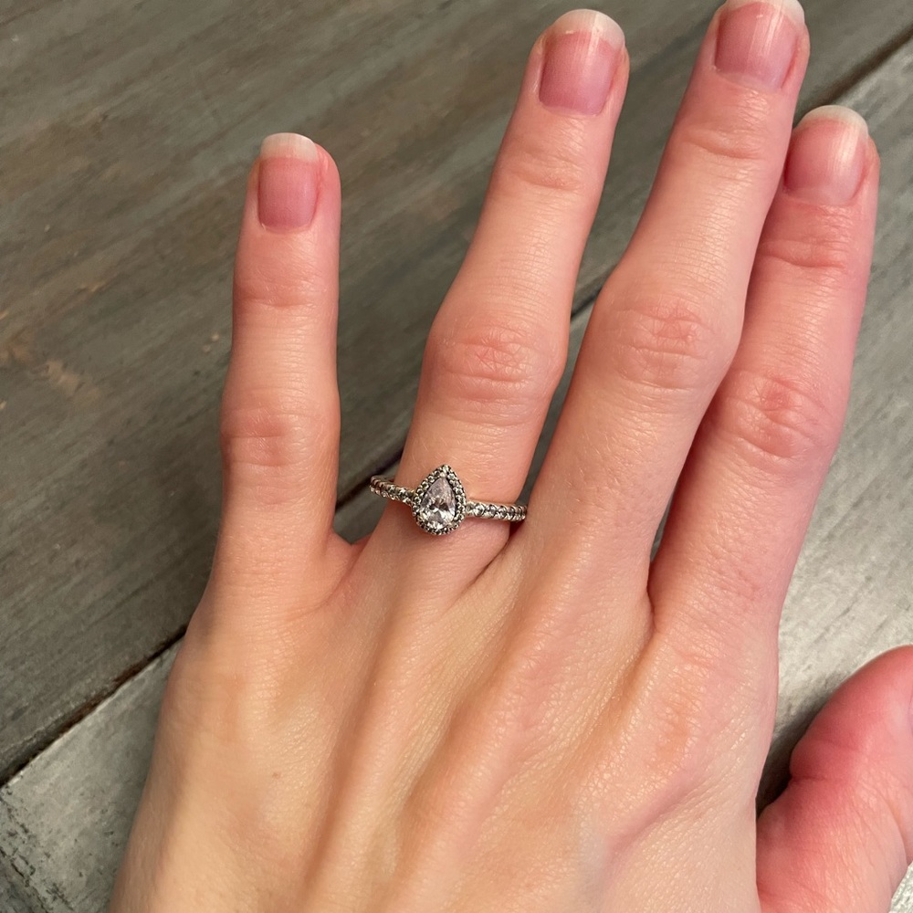 Size 5.5 Sterling Silver Pandora Ring